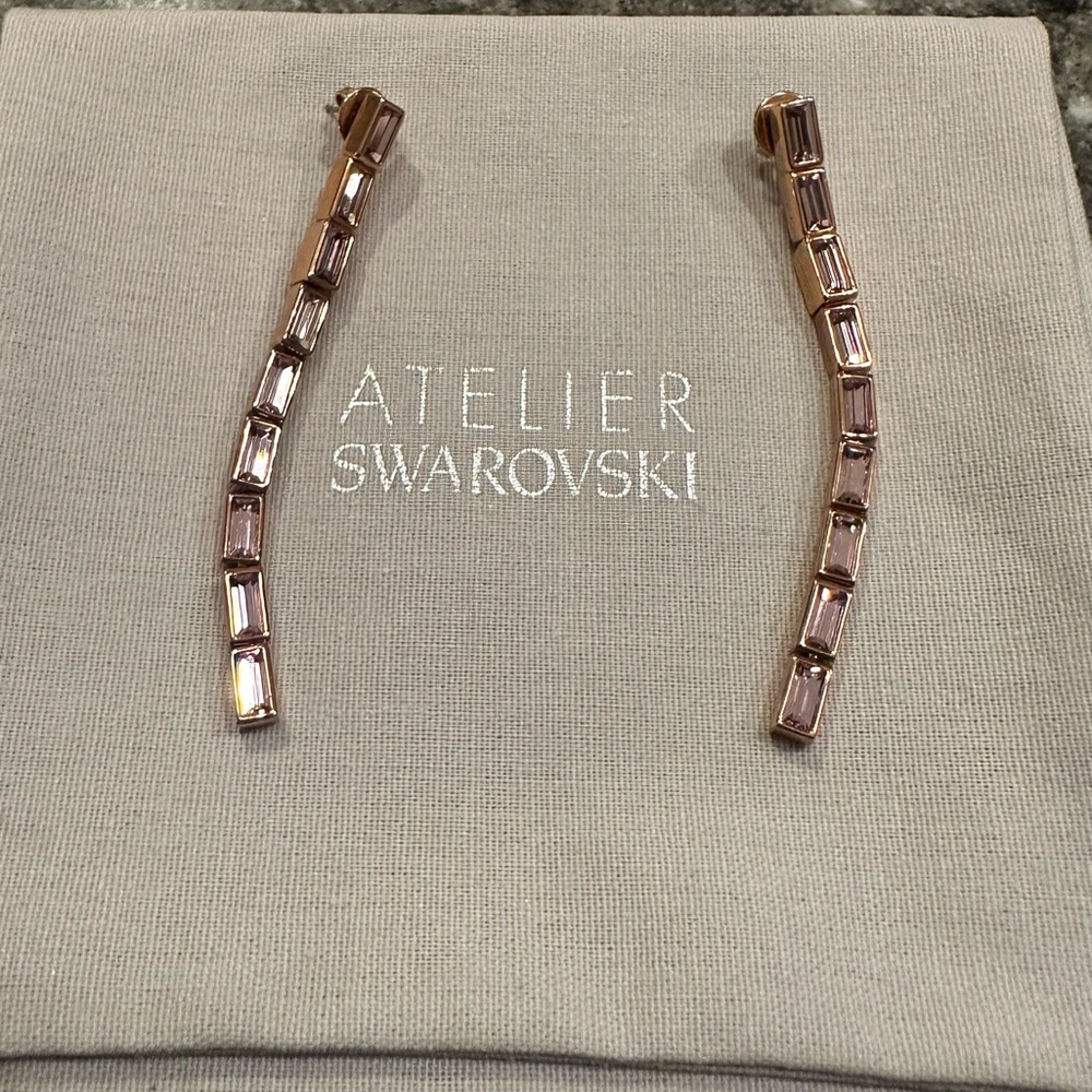 Atelier Swarovski Rose Gold Earrings